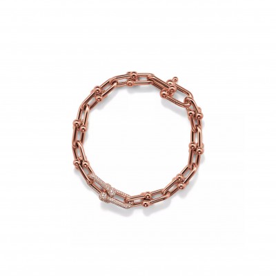 TIFFANY HARDWEAR MEDIUM LINK BRACELET DIAMONDS 71792536